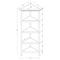 Homeroots 60 in. Bookcase with 2 Shelves, White 379944 - alternate 5
